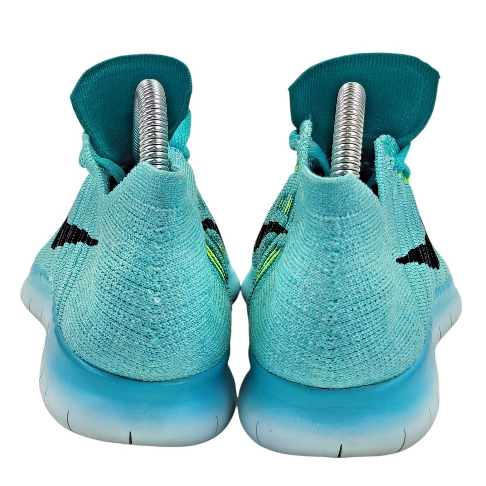Nike Free RN Flyknit Women's Size 7.5 Running Shoes Hyper Turquoise Lace Up - Picture 9 of 13